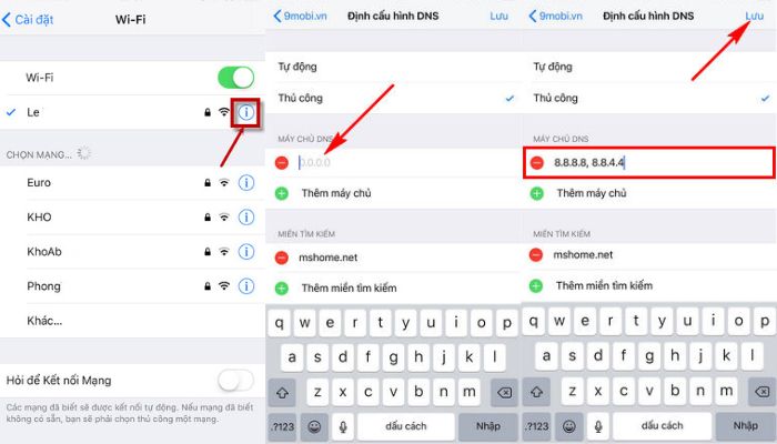 Đổi DNS trên điện thoại iOS